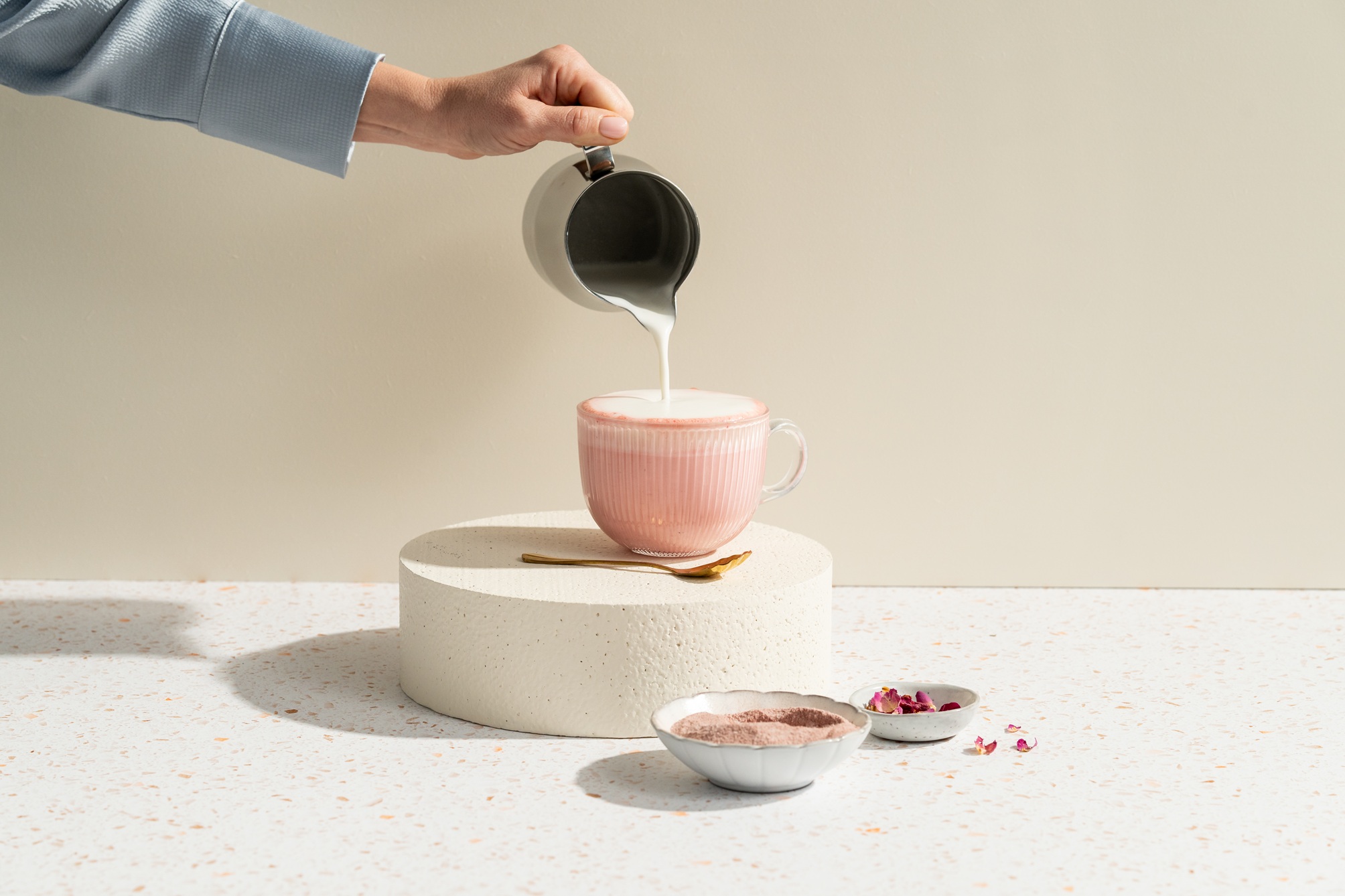 pink chai latte