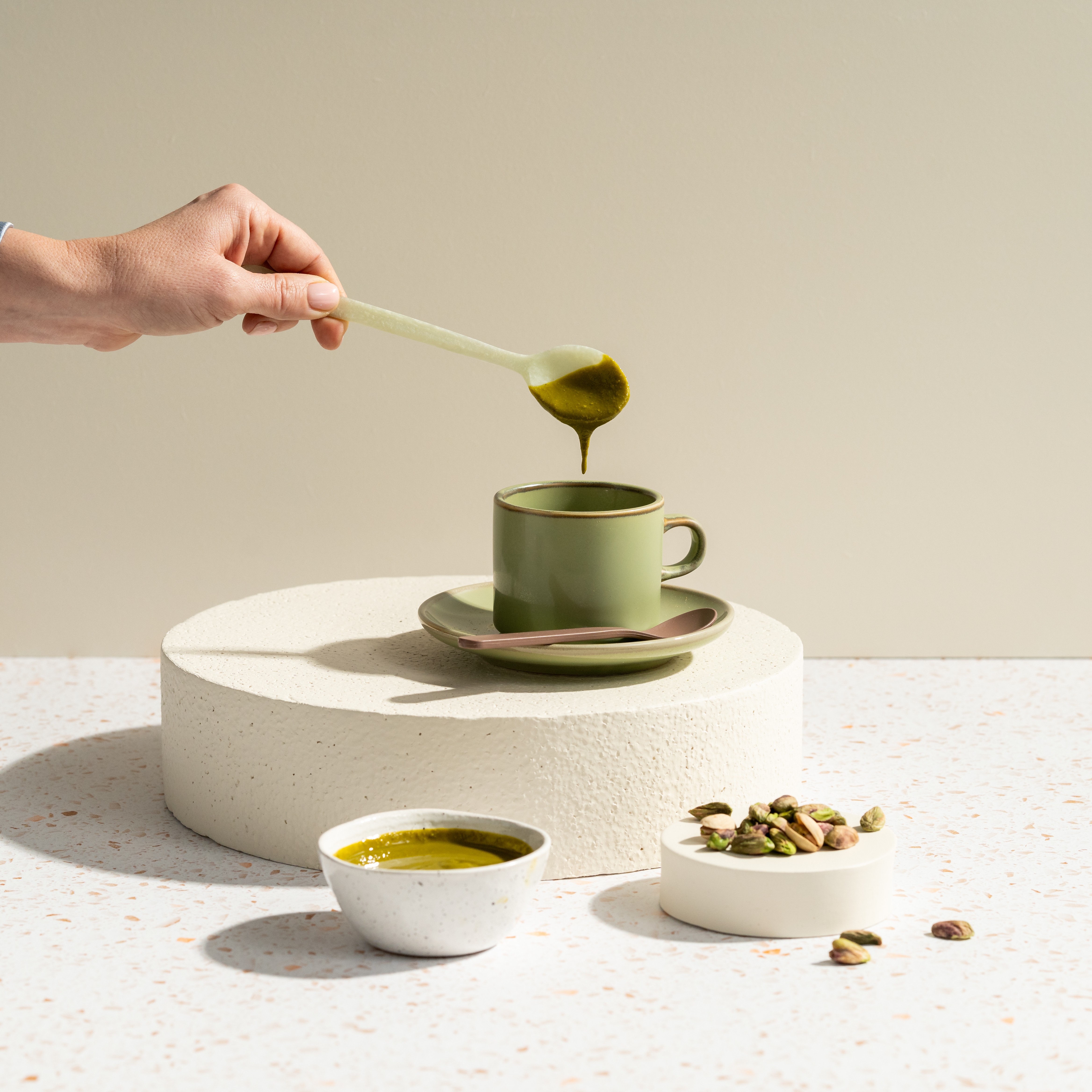 pistachio cappuccino