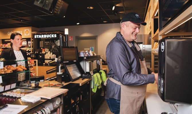 Koffie tanken