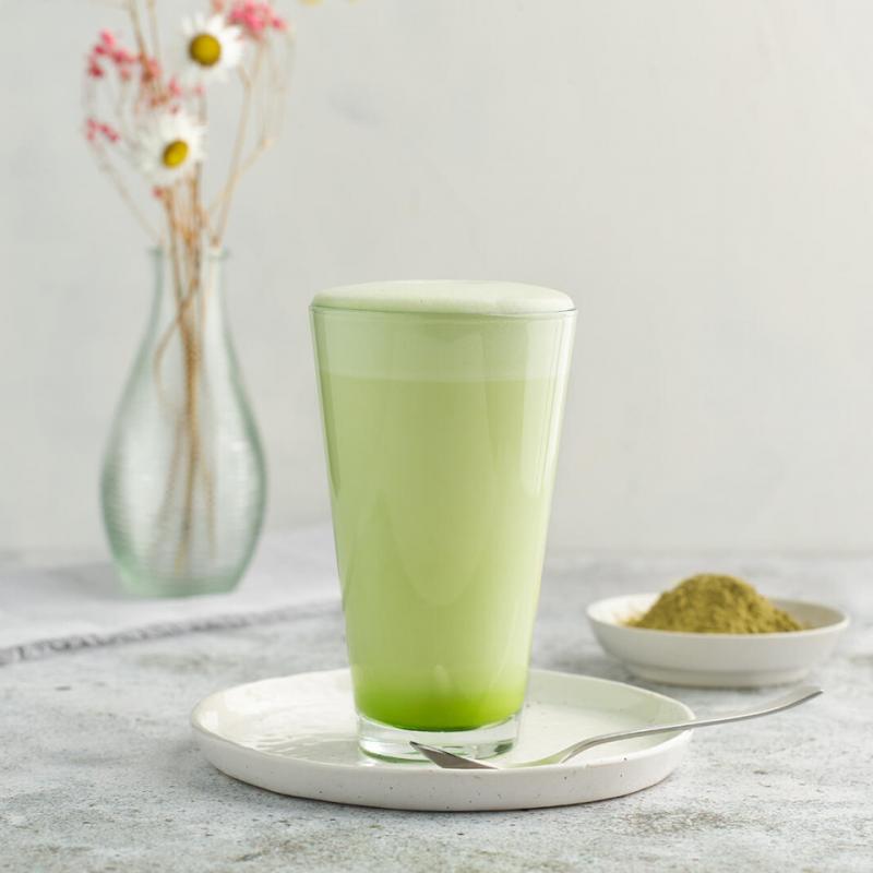 Matcha green tea latte 