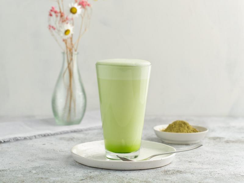 Matcha green tea latte 